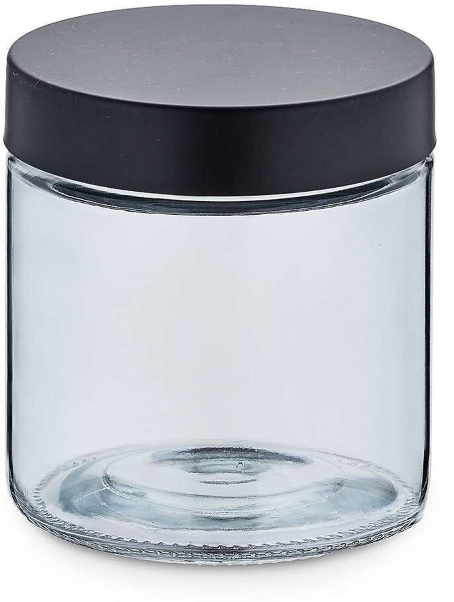 Voorraadpot, 0.8 L, Glas/RVS, Donker Grijs - Kela | Bera