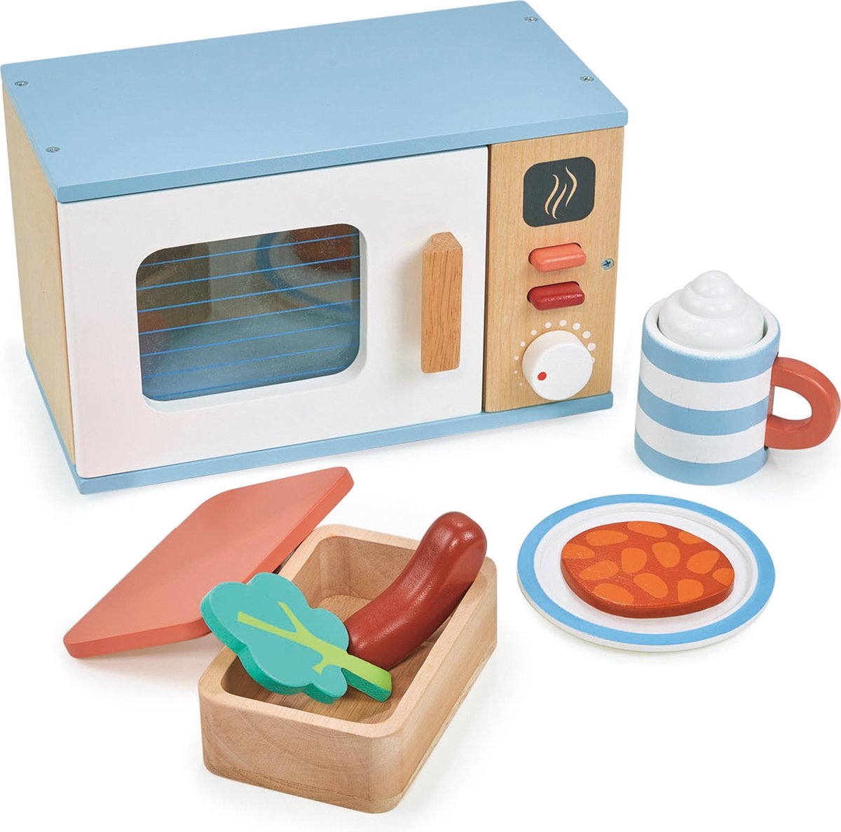 MENTARI Keukentje - Magnetron - 21X12,5X13Cm - Met Accessoires - 3 Jaar