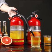 Bier & Wijn Drank Dispenser Brandblusser – 1,5 Liter Bar Accessoire Gadget - Rood