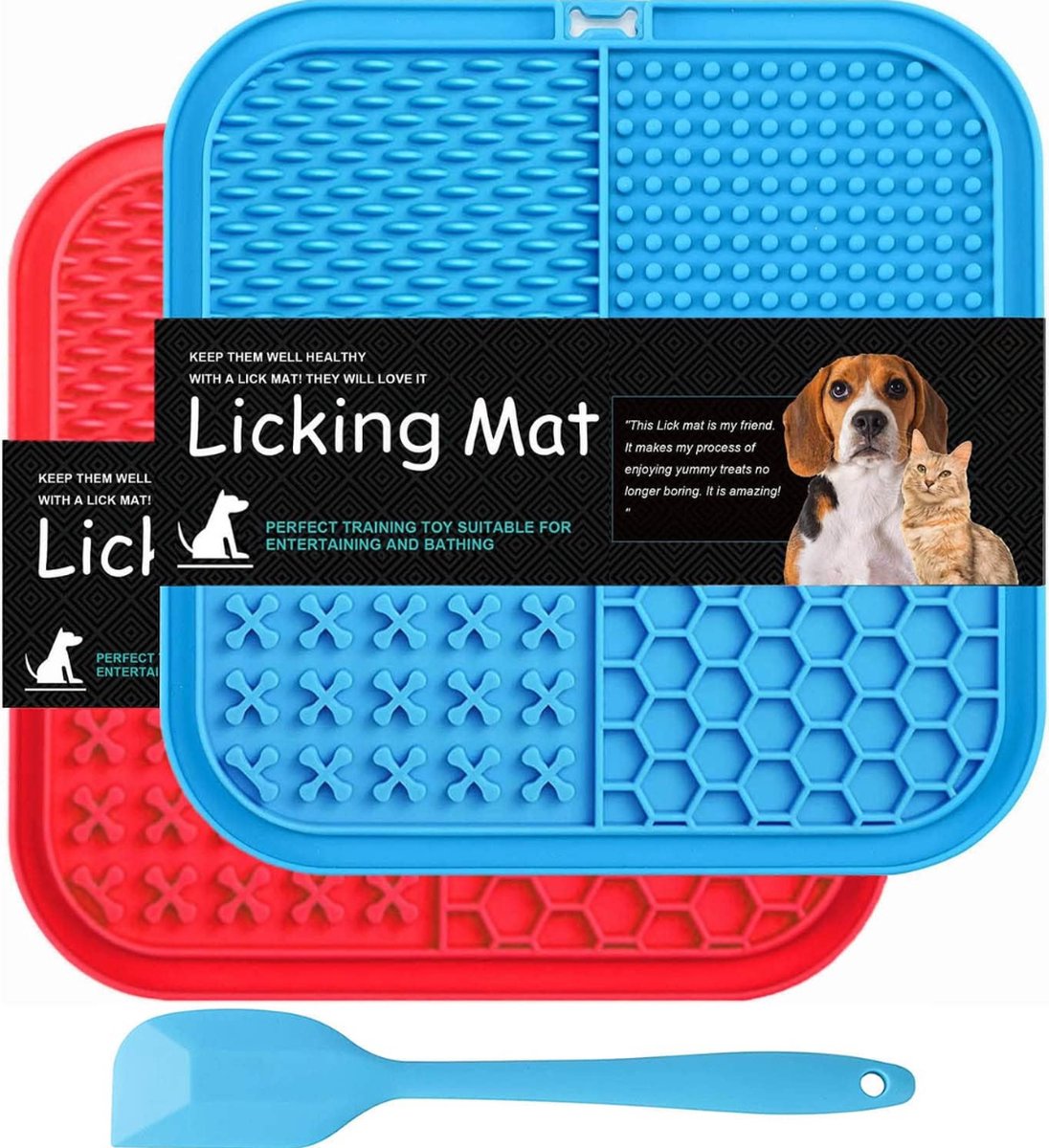 Bol.com Likmat Hond - Snuffelmat - Snuffelmat Hond - Snuffelmatten Voor Hond En Puppy - Agility Voor De Hond - Likmat - Denkspel... aanbieding