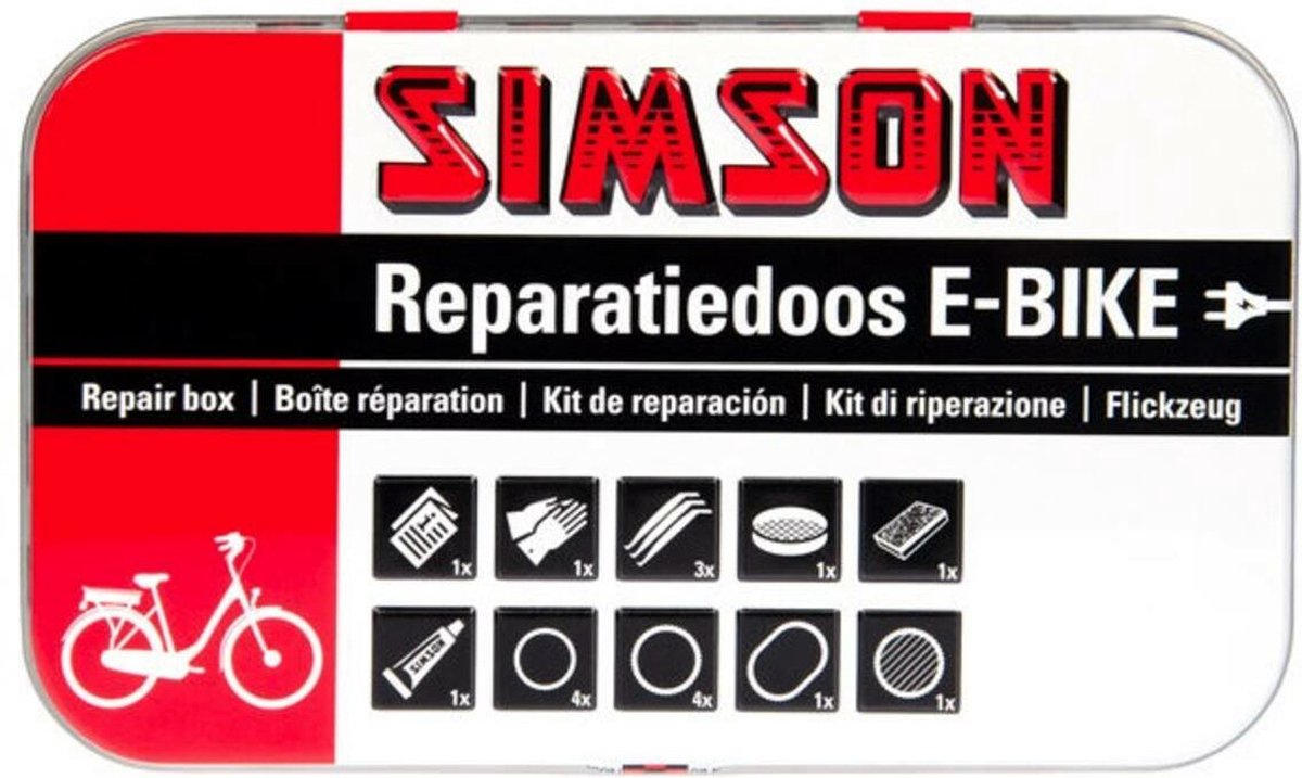 Simson - Reparatiedoos E-Bike - Inclusief pleisters en solutie thumbnail 2