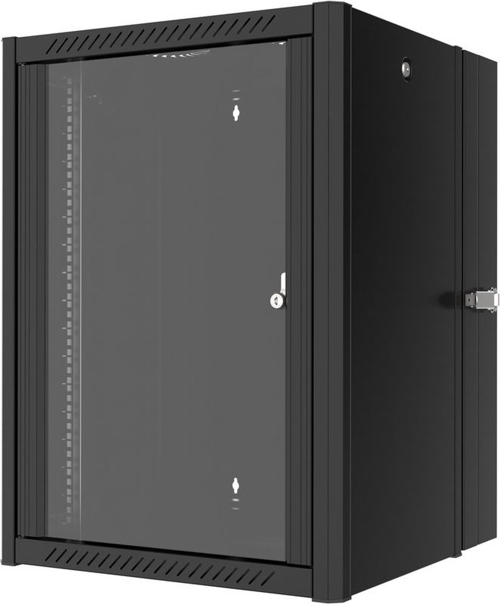 Lanview RWP16U45BL-D rack 16U Wandrek Zwart