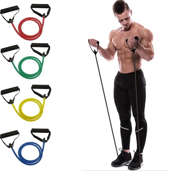Trainingsbanden Set – 5 Stuks Weerstandsbanden Voor Krachttraining En Stretching