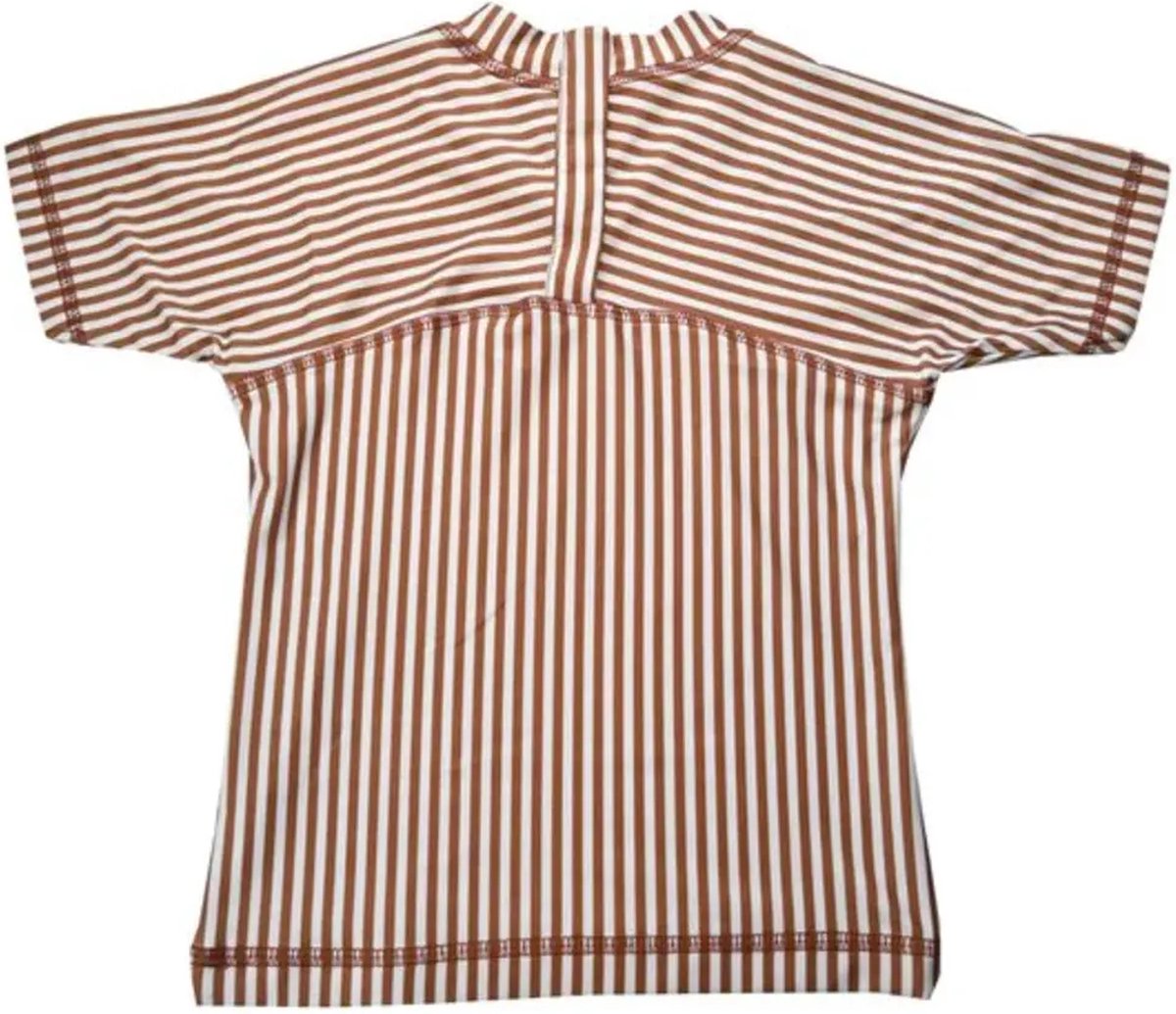 Slipstop UV Shirt – Cognac stripe - 12-18 mnd