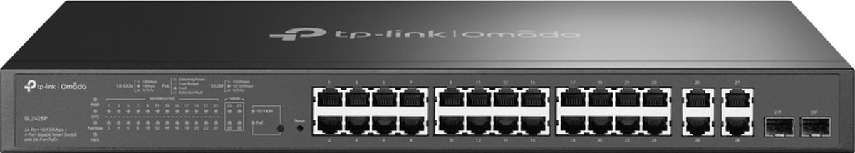 TP-LINK T1500-28PCT Managed L2 Fast Ethernet (10/100) Power over Ethernet (PoE) 1U Zwart