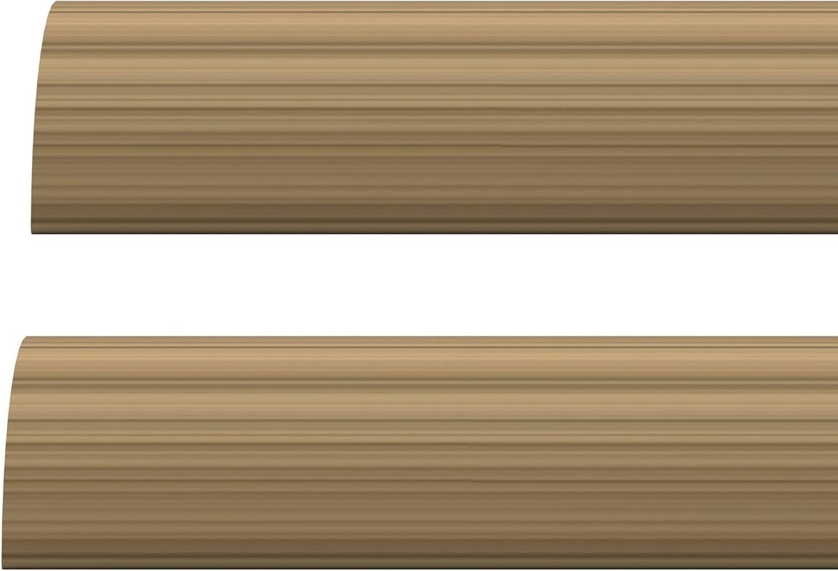 Intern schuim onder de deur diepgang excluder afdichting - Licht Eik 914 mm - Set van 2 stuks