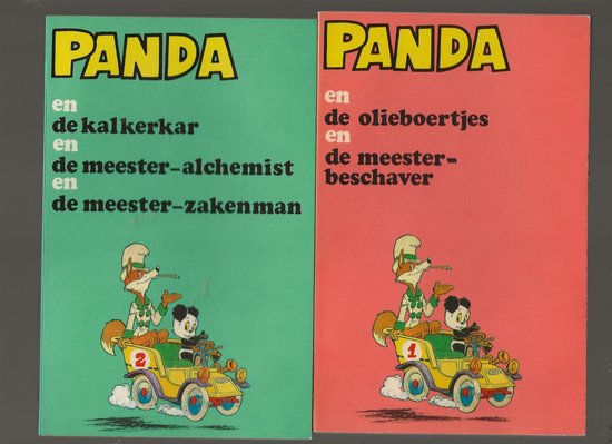 PANDA BEELDVERHAAL COMPLETE SERIE 1 -2-3-4-5-6 zwart- wit