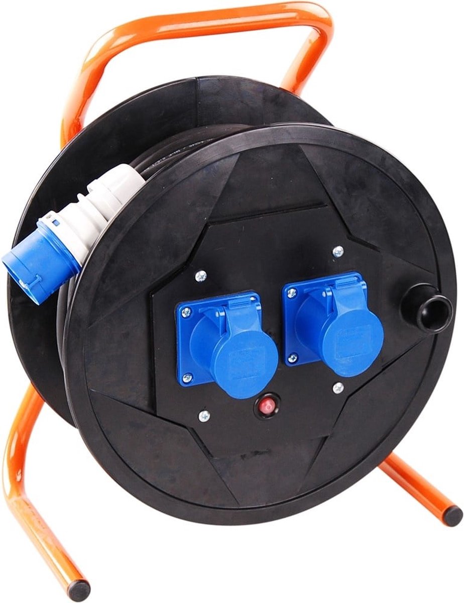 Kabelhaspel KSR Pro CEE 25m - 3 G 1.5 mm² 2 x CEE contactdoos 16A - 47.048.05