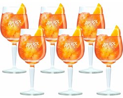 Aperol Spritz Glazen - 450 ml - Officieel Glas - Set van 6 stuks Image