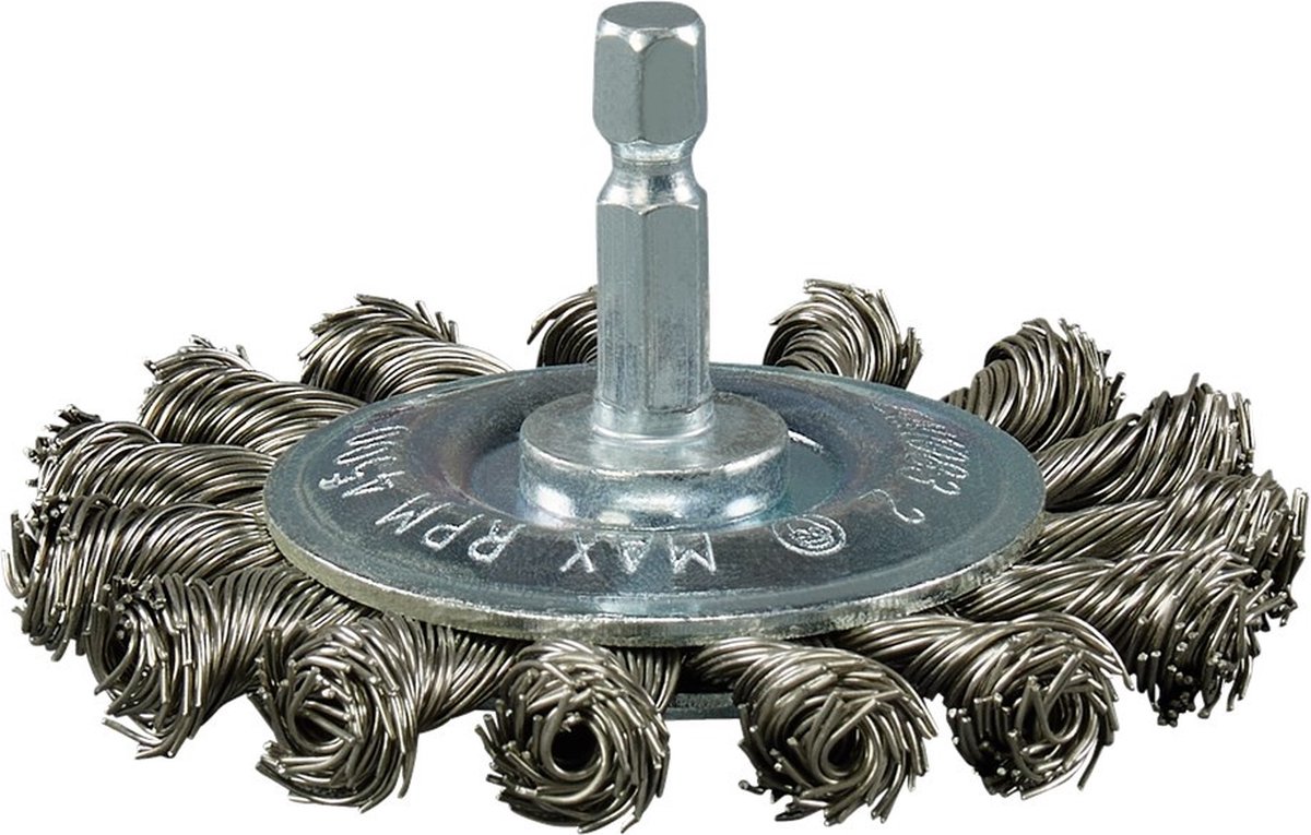 Makita Rondborstel Zeskant 1/4x75mm RVS - D-76716