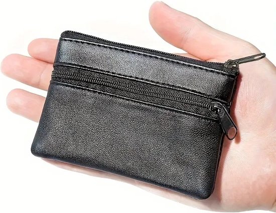 Porte-clés en cuir PU I Porte-clés I Porte-clés I Porte-clés I Avec poche avant I Zwart