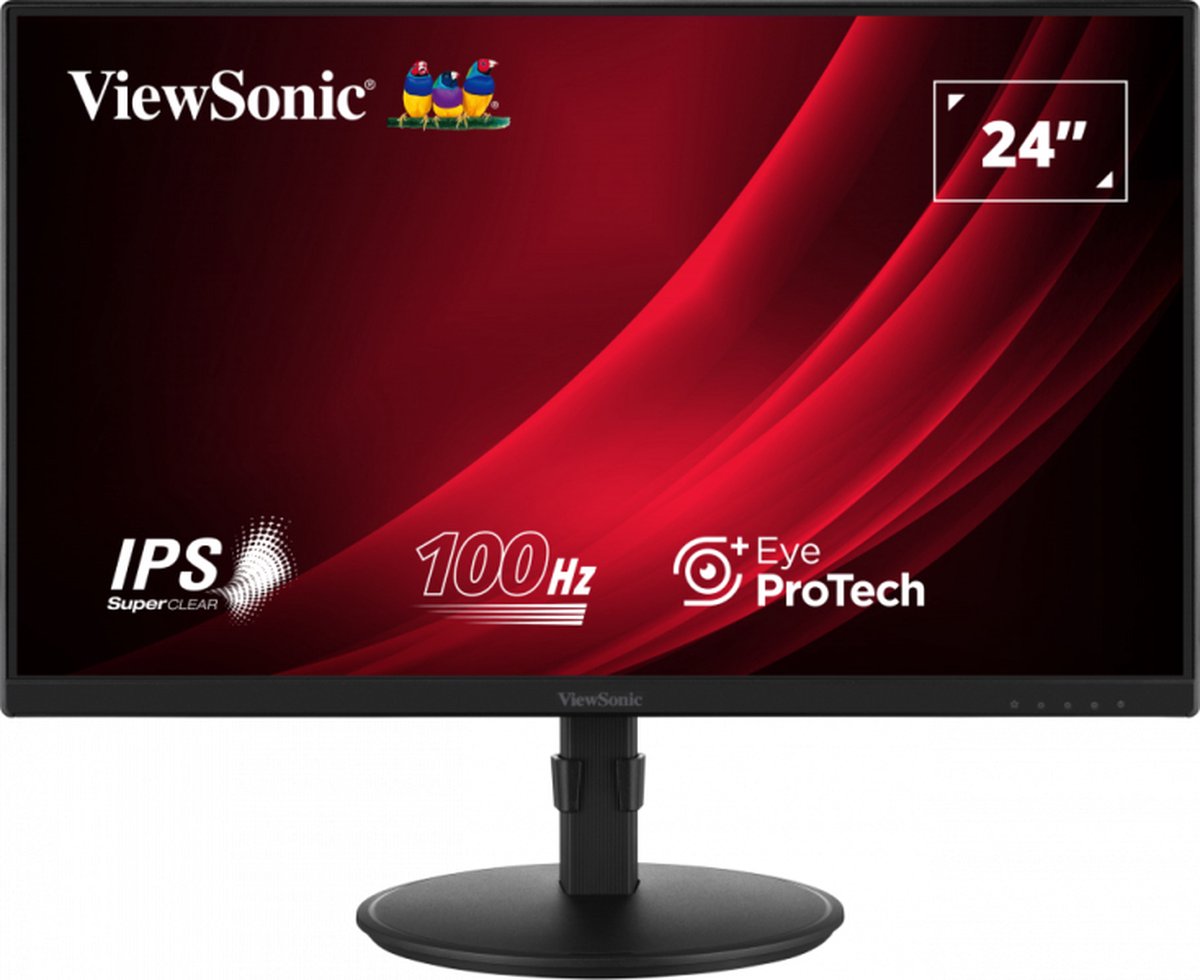 ViewSonic VG2408A-MHD ledmonitor 1x HDMI, 1x DisplayPort, VGA, 100 Hz