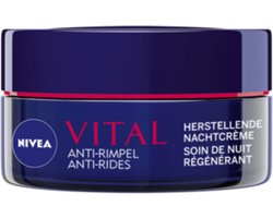 NIVEA Vital Nachtcrème Herstellend - 3 x 50 ml - Voordeelverpakking