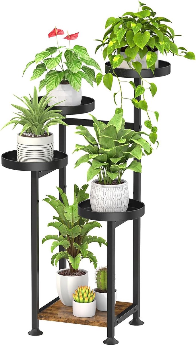 STLOVe® Plantenrek, 5 Verdiepingen Indoor Plantenrek, Decoratieve