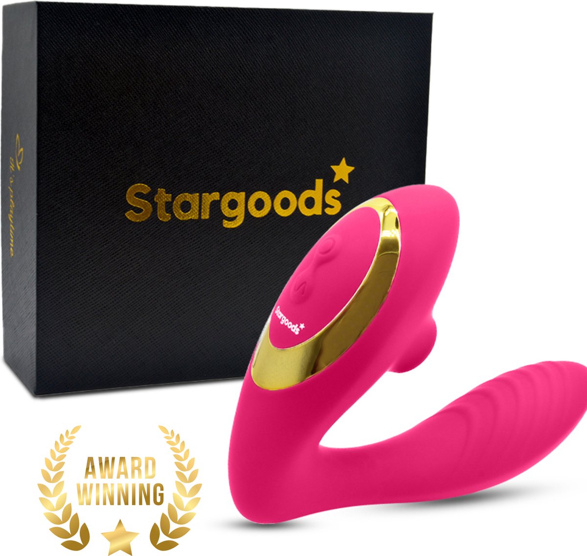 Goedkoopste Stargoods Double Date Vibrator - Vibrators voor Vrouwen - Sex Toys voor Vrouwen - Clitoris Zuiger - Fluisterstil - Krachtig