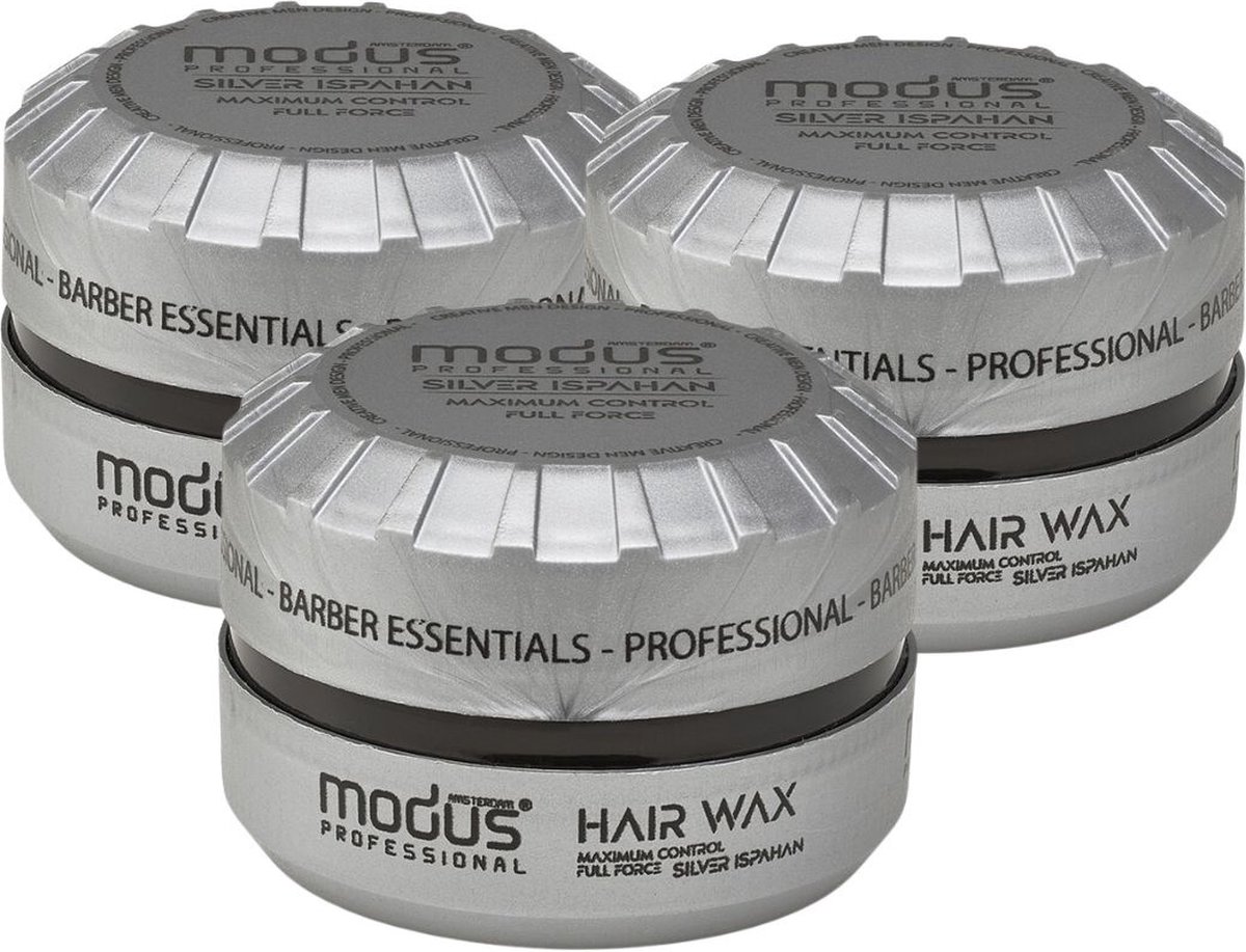 Modus - 3- pack Maximum Control Silver Ispahan Hairwax - 150ml