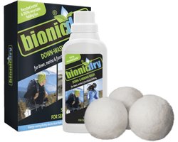 bionicdry Wasmiddel voor dons en wol inclusief ballen voor in de droger