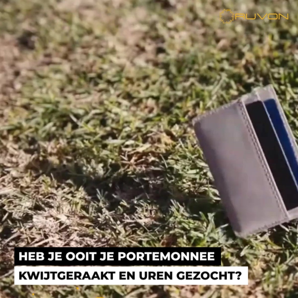 Vero - Heren Portemonnee met AirTag Houder - RFID-bescherming