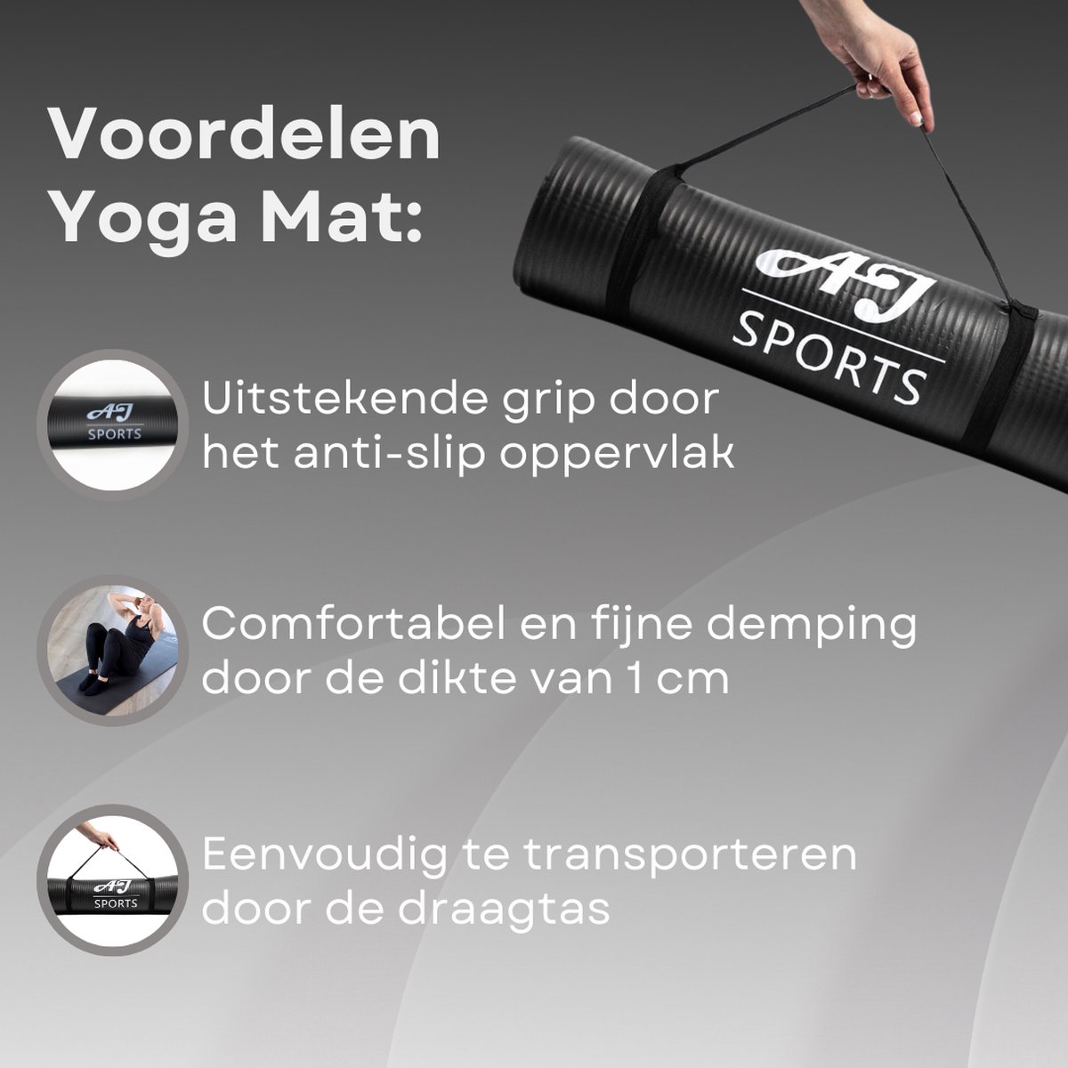 AJ-Sports NBR Yoga Mat thumbnail 2
