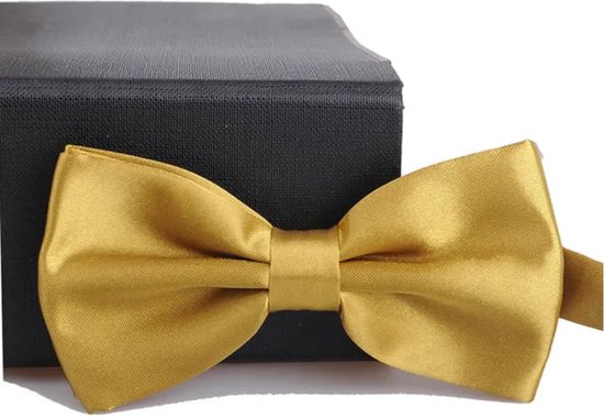 Foto: Vlinderdas vlinder strik bow tie voor volwassenen goud