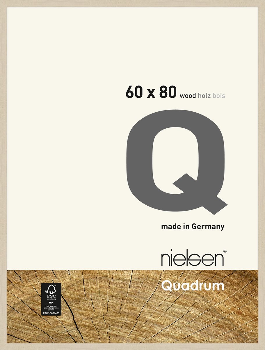 Nielsen Quadrum Houten Wissellijst Maple 60x80cm Ahorn