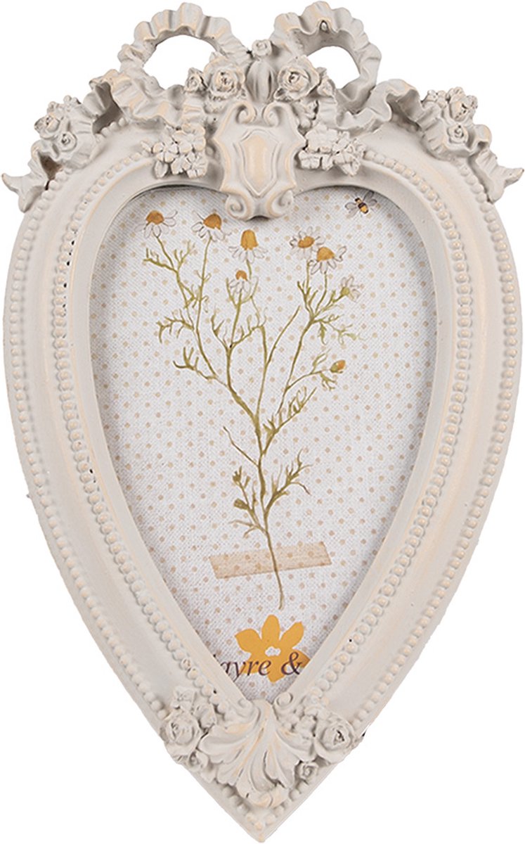 Clayre & Eef Fotolijst 10x15 cm Beige Polyresin