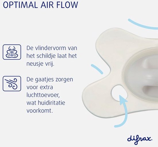 Difrax - Newborn - Transparant Ster Stip Motief Voor Premature En Pasgeboren Baby's - 4 st. van Difrax — afbeelding 3