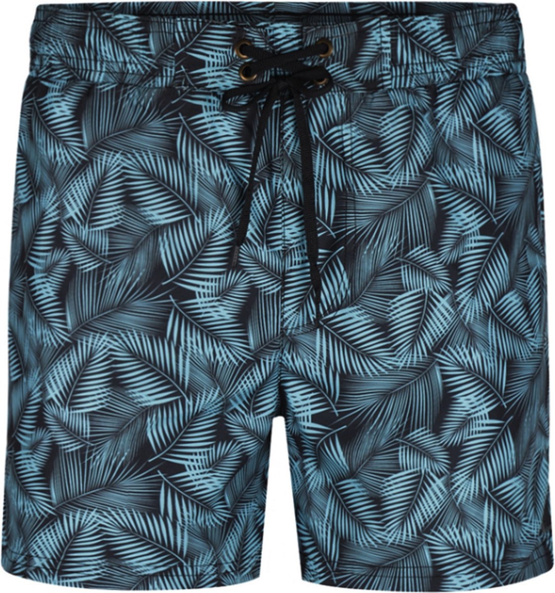 DJ DutchJeans - Zwembroek - Leaves - Dark Grey - Maat 110/116