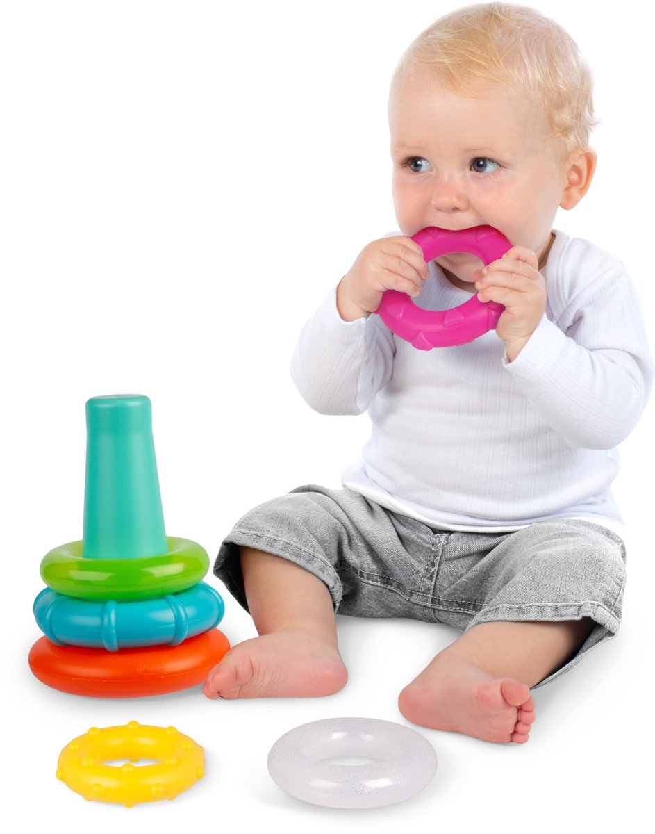 Playgro Sorteer- en Stapeltoren – Educatief Speelgoed – Speelgoed Baby - Speelgoed 1 jaar - Baby speelgoed - Interactief speelgoed Baby - Kraam Cadeau — afbeelding 5