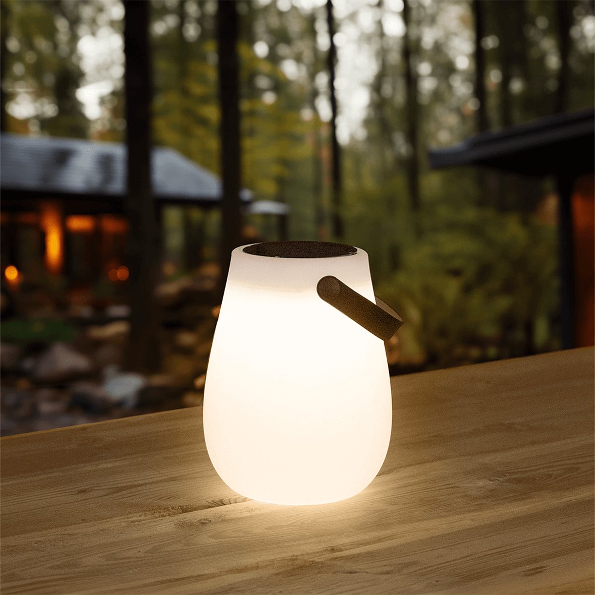 Solar tuinverlichting | Hang- en tafellamp Odense op zonne-energie | Warm wit licht | Met filament LED lamp | Solar tafellamp | Hanglamp op zonne-energie
