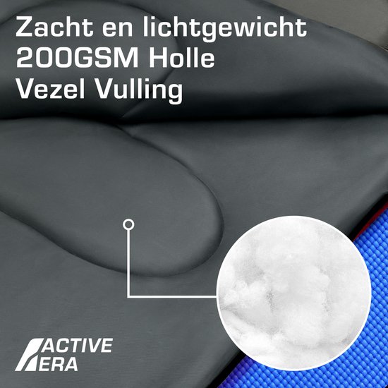 Active Era Premium Slaapzak - 200 GSM Vulling en Aanritsbaar - Dekenmodel - Lente/Zomer voor Kamperen, Camping, Backpacken, Hiken, Festivals, Logeren, Buitenhuis - Volwassenen & Kinderen - 190x75cm - Roze van Active Era — afbeelding 2
