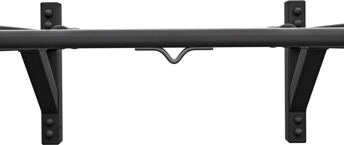 Hop-Sport Wandgemonteerde Optrekstang HS-2004K - Duurzame Fitnessapparatuur met 6 Antislip Handgrepen - Stabiele en Veilige Pull-Up Bar voor Thuisgebruik - Maximaal Belastbaar Tot 210 kg - Zwart - Ideaal voor Krachttraining thumbnail 8