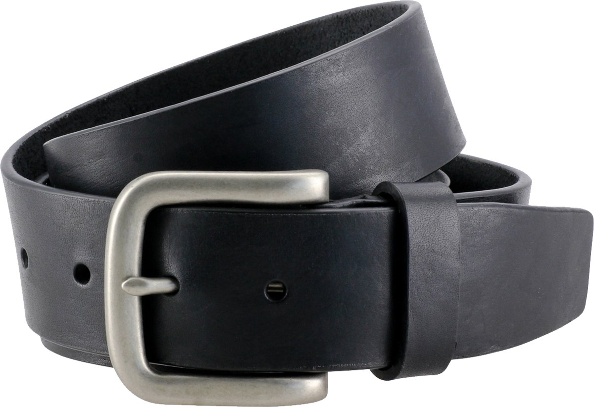 LINDENMANN leren heren riem - zwart