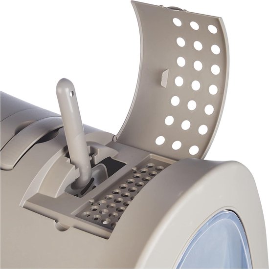 Imac Hygiëneschaal zandbak katten - sanitaire schaal Catera zandbak, 40 x 42 ,5 x 56 cm grijs