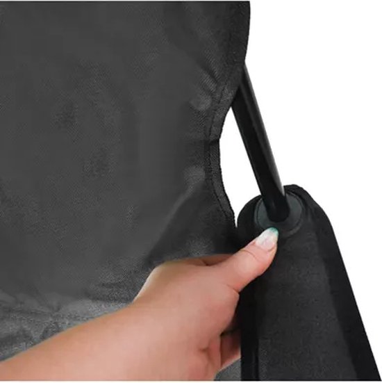 MOZY - Visstoel - Zwart - tot 100 kg - met Bekerhouder - Inklapbaar - Campingstoel - Vissen - Vissersstoeltje van MOZY® — afbeelding 4