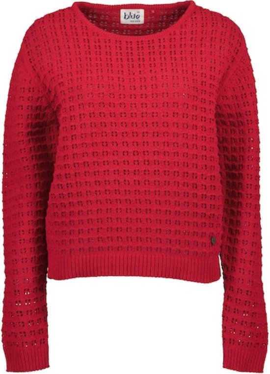 Blue Seven dames - Trui 247963 roze/rood uni gebreid maat 40