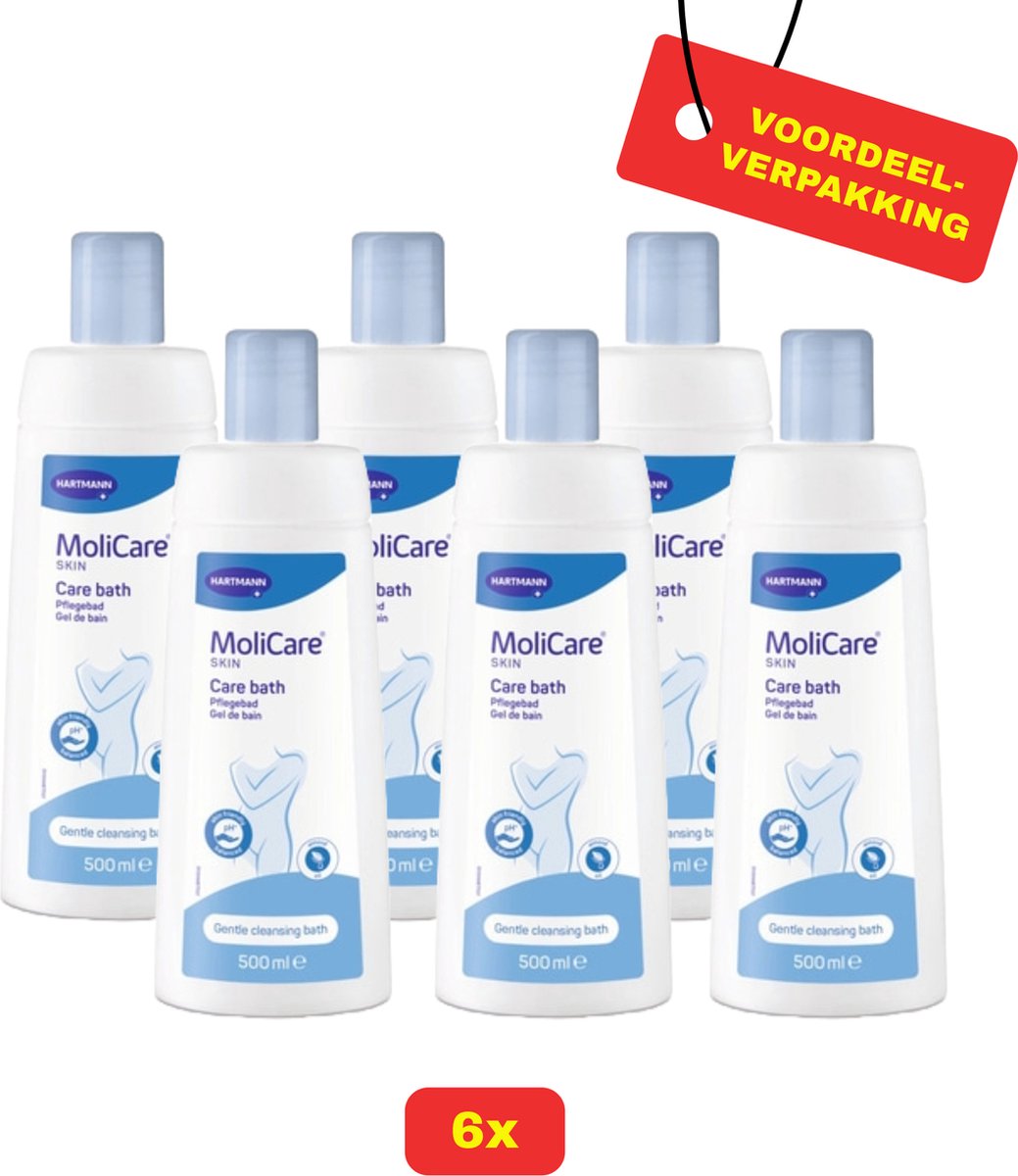 Goedkoopste 6X Molicare® Skin Verzorgingsbad - 6 x 500ml - Voordeelverpakking!