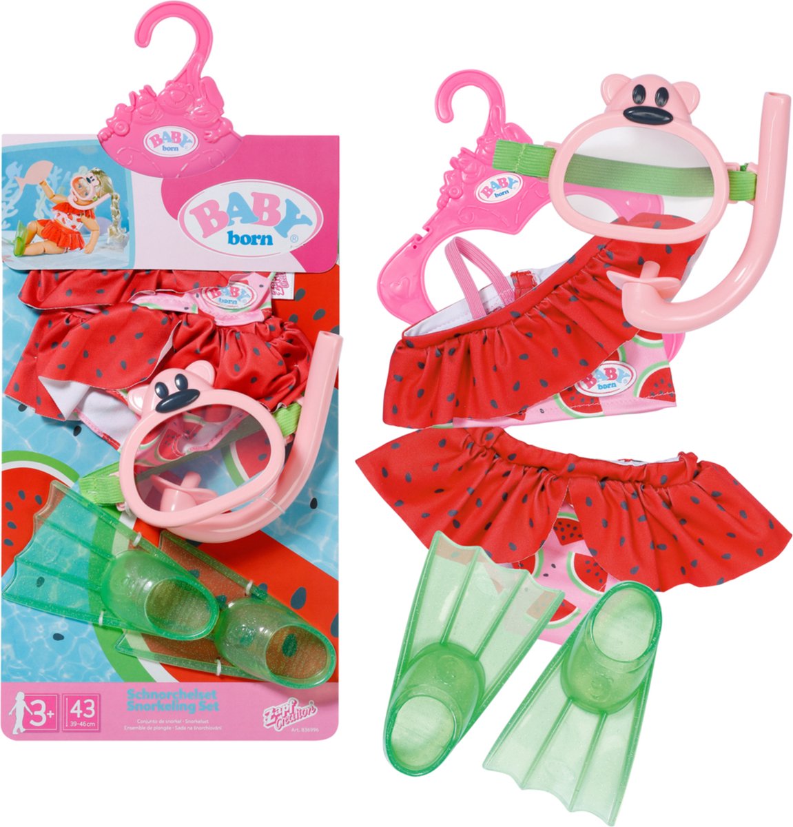 BABY born Snorkelset - Poppenkleding 43 cm — afbeelding 7
