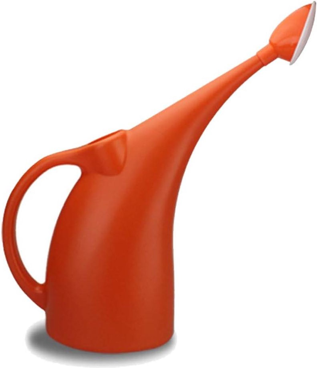 Plastic Gieter 2L Lichtgewicht Kleine Indoor Outdoor Tuin Planten Met Douchekop Oranje