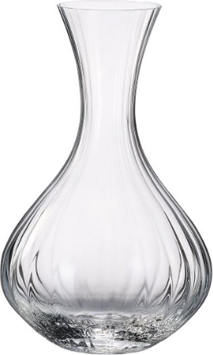Karaf - decanter- jug - WATERFALL voor water en wijn - Bohemia Kristal - waterkan met optic - schenkkan 1500ml