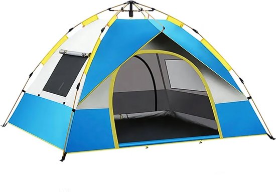 Picknick Tent voor 2 personen | Blauw | Pop Up Tent | Automatische tent snel opzetten voor festival, picknicken, strand en camperen - tent opzetbaar in 3 seconden
