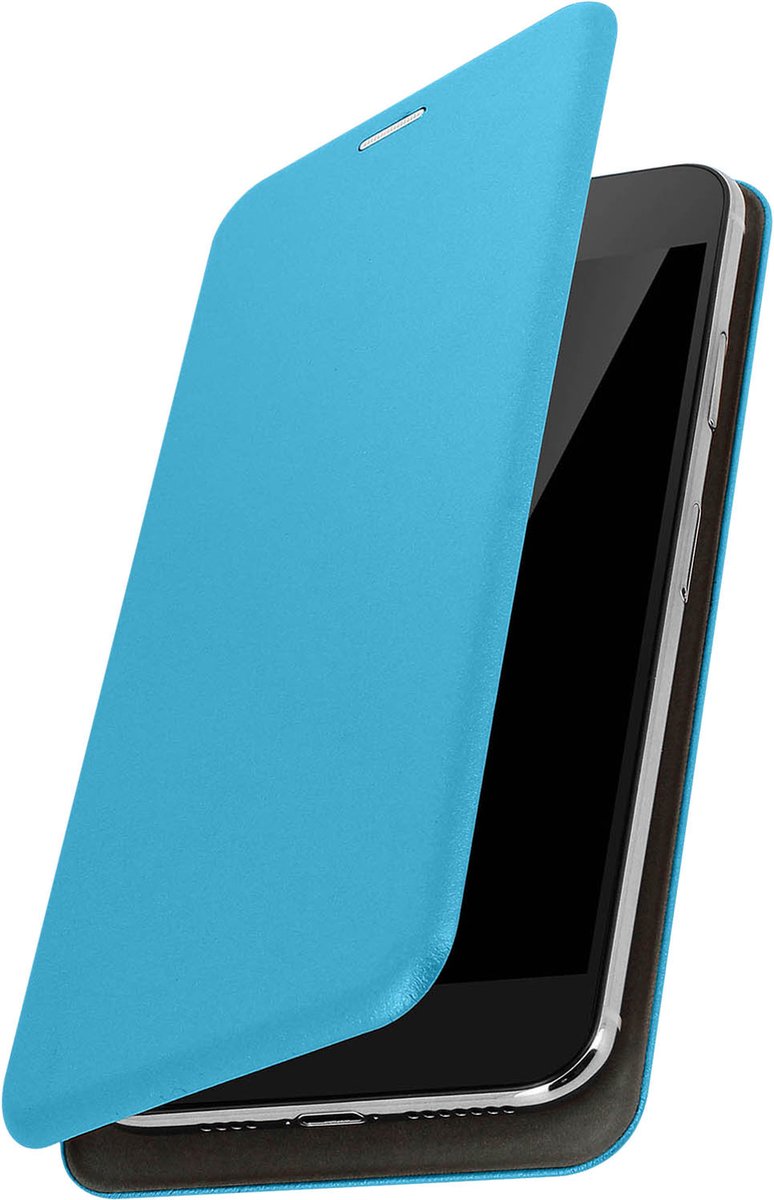Avizar Foliohoes Kaarthouder en magnetische flap maat L/XL voor smartphone, Blauw