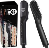 BAØRD® Baardborstel 3 in 1 - Baard stijltang - Baardkam - Baard styler - Baard stijlborstel - Stijlborstel - zwart