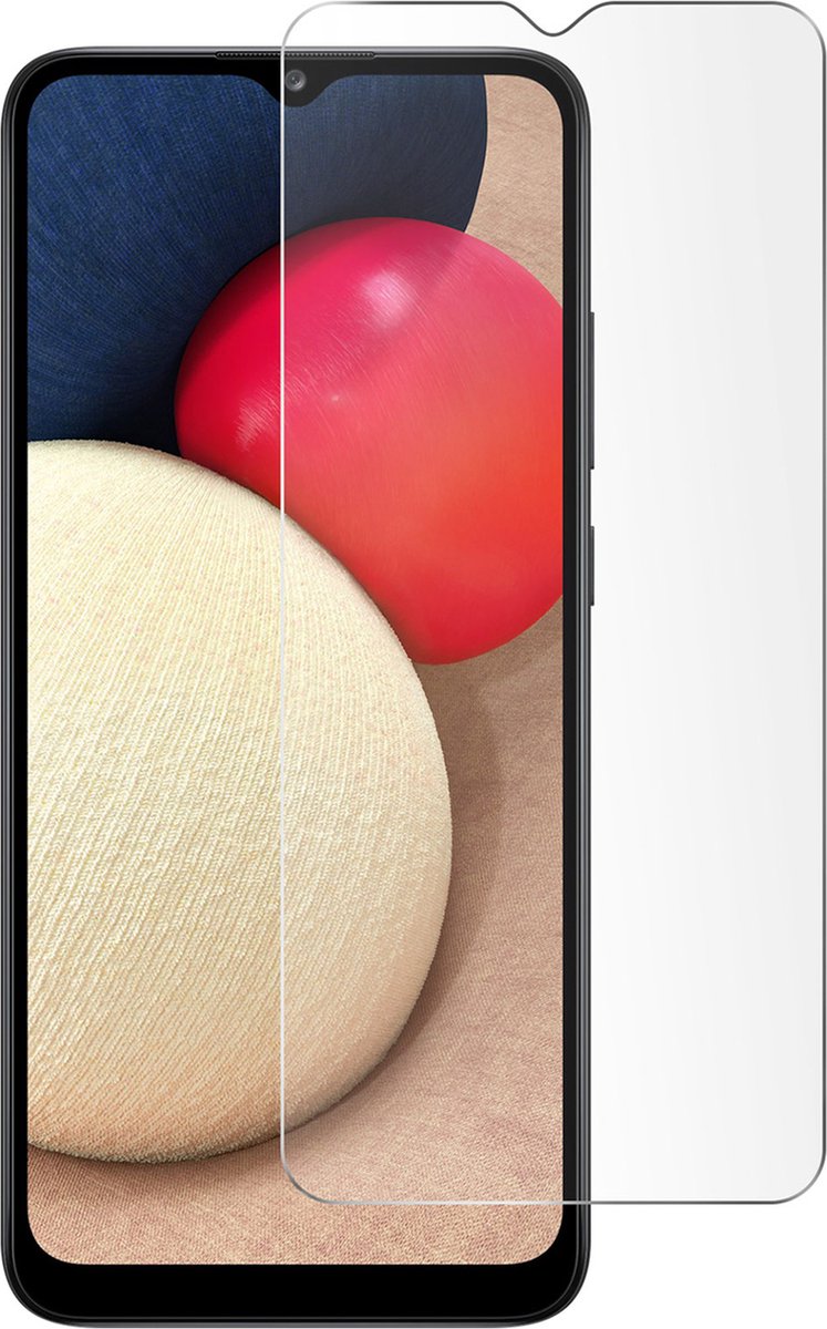 Gehard Glas Geschikt voor Samsung Galaxy A02s 9H Anti-vlekken Zwart