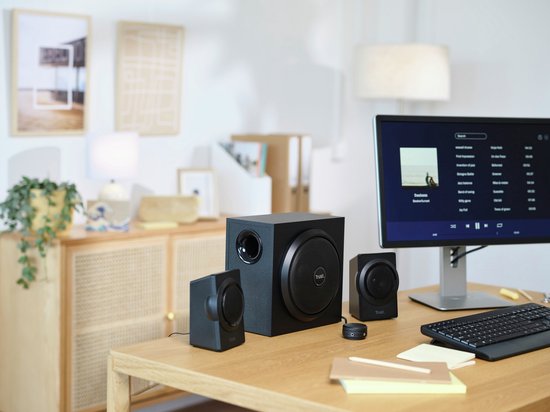 Trust Yuri - PC Speaker set - 2.1 speakerset - 2 bureau speakers + subwoofer - 3.5mm aansluiting - Zwart