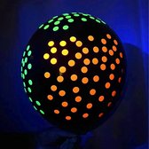 Zwart - Petits Points Colorés