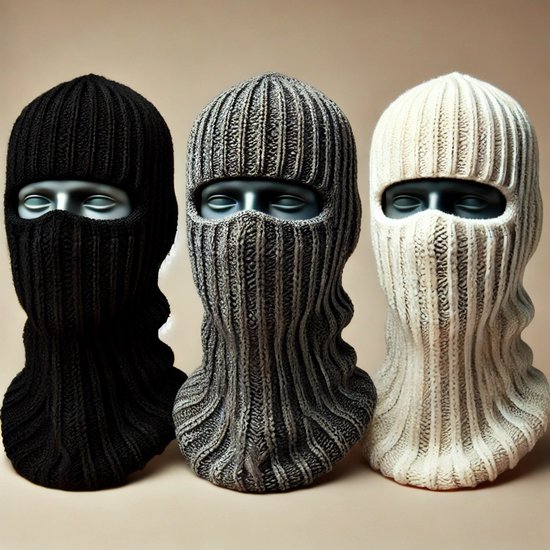 Cagoule Complète 2 Trous (passe-montagne) - Taille L, Thermique Coupe-vent, Neuve Avec étiquettes