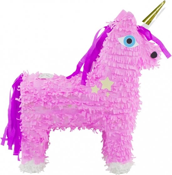 Foto: Pinata roze eenhoorn 55 cm