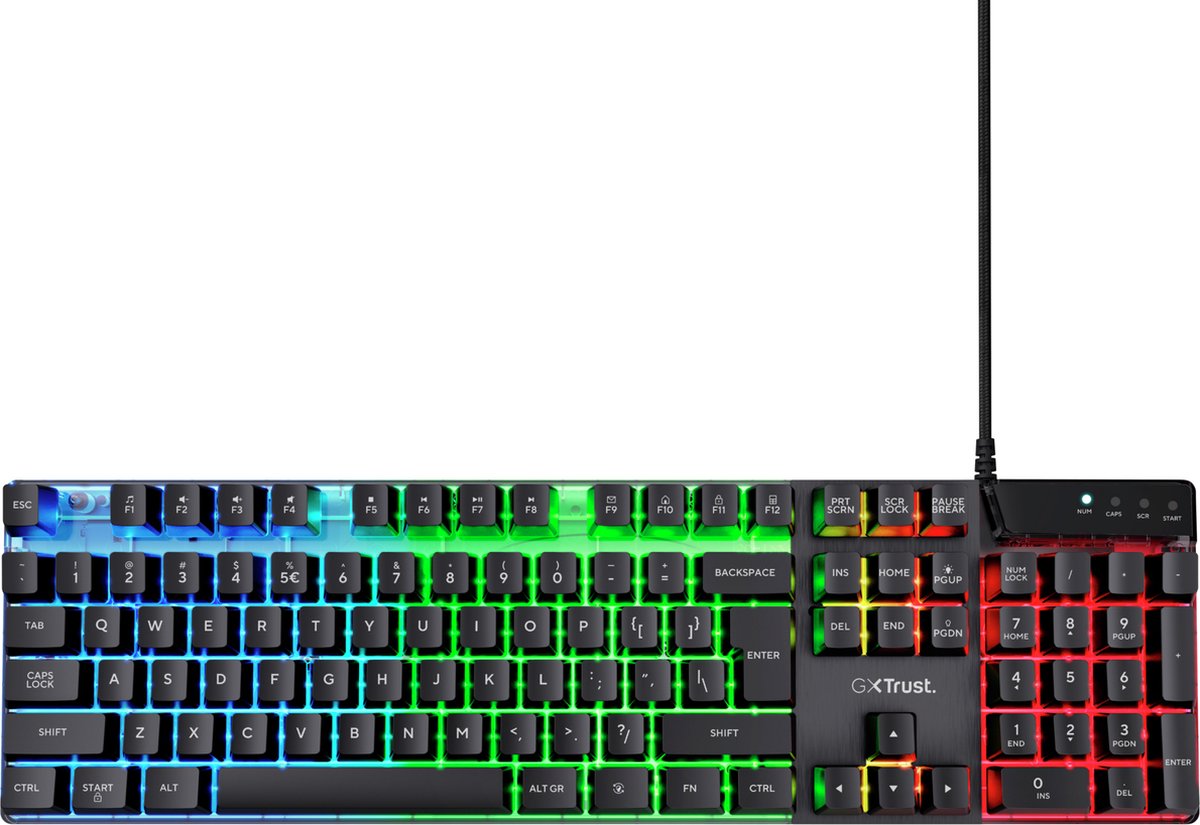 Trust GXT 835 Azor - Gaming Toetsenbord - QWERTY US
