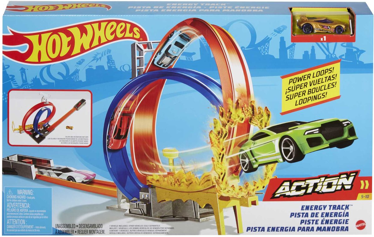 Hot Wheels Action Energy Track + 1 DCC